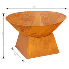 80cm Rustic Azar Fire Pit